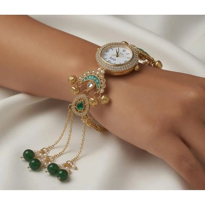 Royal Gold Tassel Watch-Bracelet