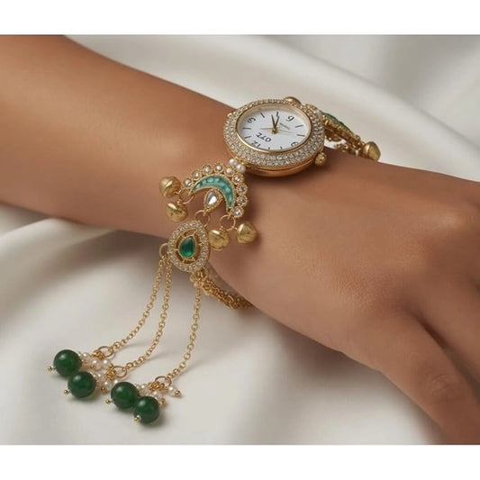 Royal Gold Tassel Watch-Bracelet